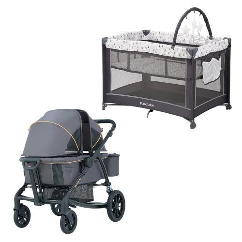Portable Baby Crib and Tandem Stroller