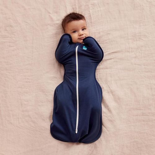 Love to Dream Swaddle UP, Baby Sleep Sack, Self-Soothing Swaddles for Newborns, Get Longer Sleep, Secure Fit Helps Calm Startle Reflex, Newborn Essentials for Baby, 1.0 TOG, Newborn 5-8.5 lbs, Navy
