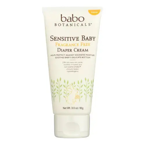 Babo Botanicals Diaper Cream for Sensitive Skin, Fat-Free (3 Oz.) - Gimme the Good Stuff