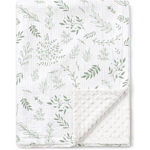GLLQUEN BABY Muslin Baby Blankets for Boys & Girls, 2-Layer Toddler Blanket
