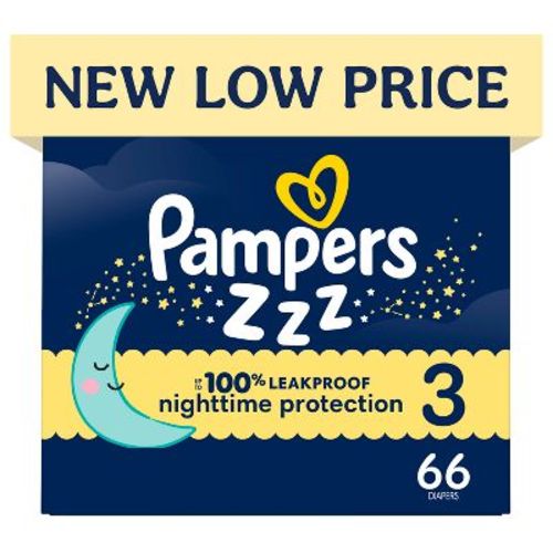 Pampers Swaddlers Overnight Diapers - Size 3 - 66ct