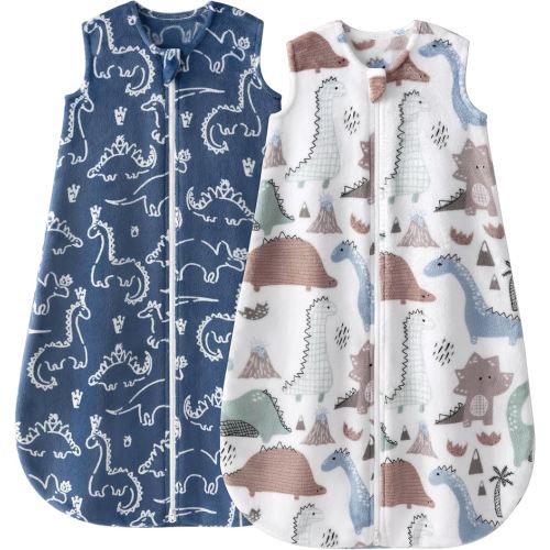 Yoofoss Baby Sleep Sack 6-12 Months, 1.5 Tog Sleep Sack, Fleece Baby Wearable Blanket with 2-Way Zipper, Infant Sleeping Sack, Soft Warm Lightweight(Small)