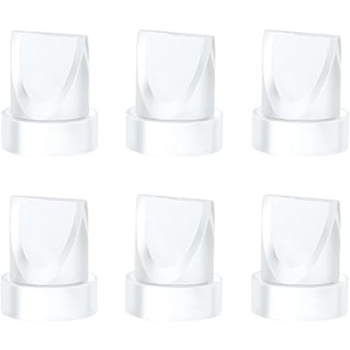 6PCS Duckbill Valves Compatible with Momcozy M5/M6 Wearable Breast Pump, Replacement Pump Parts Accessories Compatible for V2 Pro/V1 Pro Hands Free Breast Pump Parts, Not Original Mom Cozy Accessories