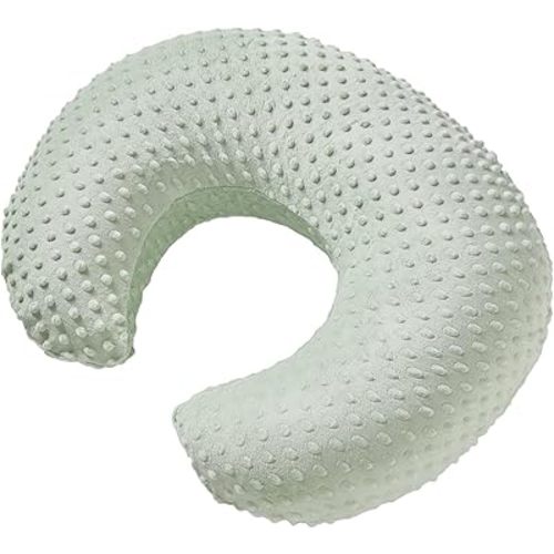Nursing Pillow for Breastfeeding and Bottle Feeding More Support for Mom and Baby,Soft Newborn Nursing Baby Pillow， Machine Washable (Bay Green)