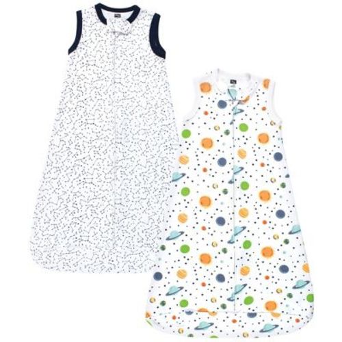 Hudson Baby Infant Boys Interlock Cotton Sleeveless Sleeping Bag, Space, 0-3 Months