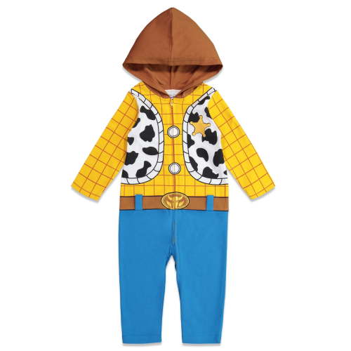 Disney Pixar Toy Story Woody Infant Baby Boys Zip Up Coverall Newborn to Toddler