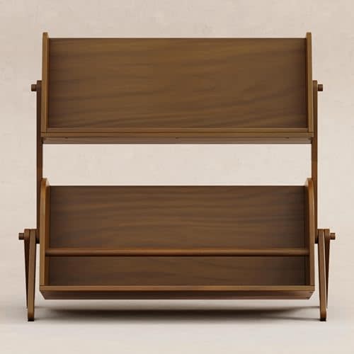 Babyletto Kids Tally Storage and Bookshelf in Natural Walnut, Greenguard Gold Certified