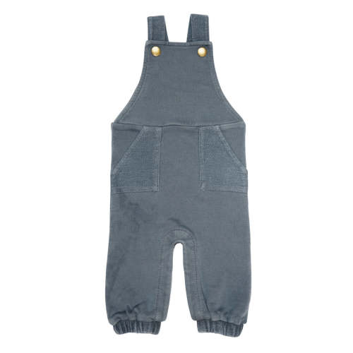 Organic French Terry Overall Romper in Moonstone – L'ovedbaby