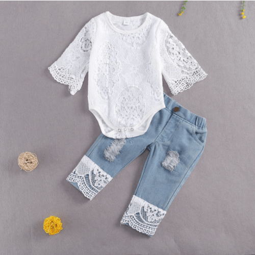 Lace Love Outfit for Baby & Toddler Girls – Bitsy Bug Boutique