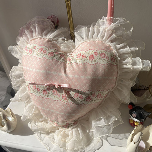 Handmade Heart-Shaped Pillow