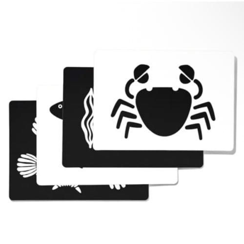 Contrast Black & White Card Set | Baby Contrast Cards | Lovevery