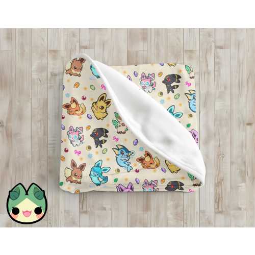 Eeveelution Velveteen Plush Blanket: Gaming, Pet, or Baby Blanket
