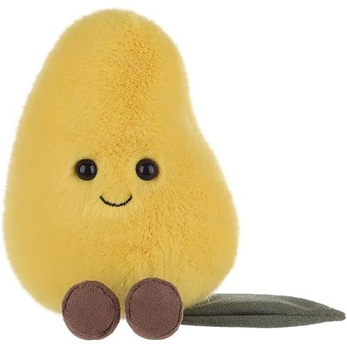 Apricot Lamb Fresh Mango Fruit Food Plushies Plush Stuffed Animals for Kids, Soft Cute Plush Toys for Baby Girl and Boy, Fluffy Fresh Mango Yellow