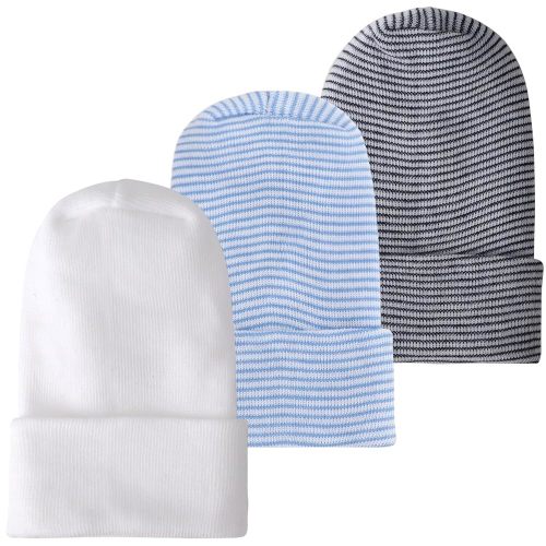 Newborn Baby Girl Hats Soft No Scratch Cotton Toddler Infant Beanie Caps Newborn Hospital Hat for Boy Girl 0-6 Months