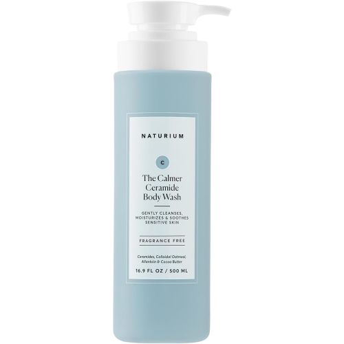 Naturium The Calmer Ceramide Body Wash, Frangrance-Free, Cleansing & Moisturizing for Dry, Sensitive Skin, Dermatologist-Tested, Paraben & Cruelty-Free, 16.9 oz