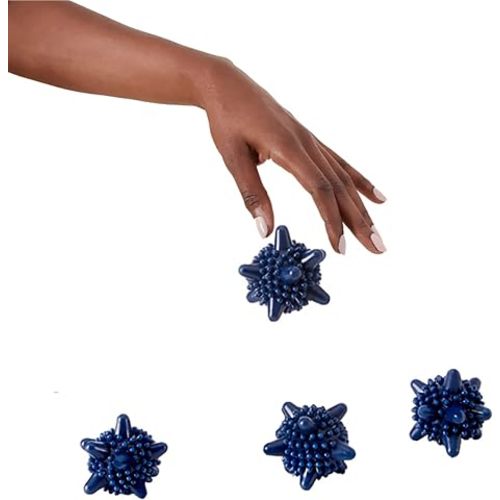 Esembly Agitators Silicone Laundry Balls, 4-Pack | Reusable Washer & Dryer Balls - Extra Clean Laundry, Reduce Drying Time and Soften Fabrics
