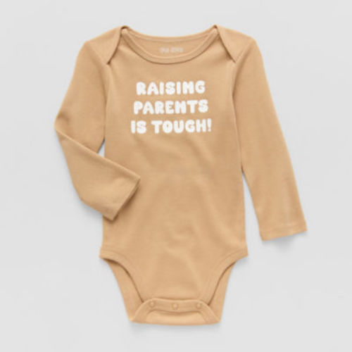 Okie Dokie Baby Unisex Round Neck Long Sleeve Rib Bodysuit