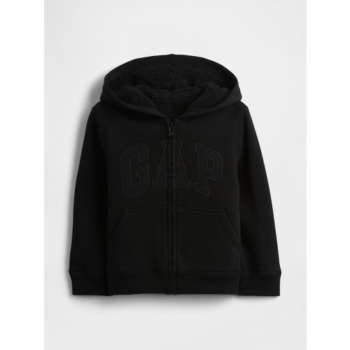 babyGap Logo Sherpa-Lined Zip Hoodie