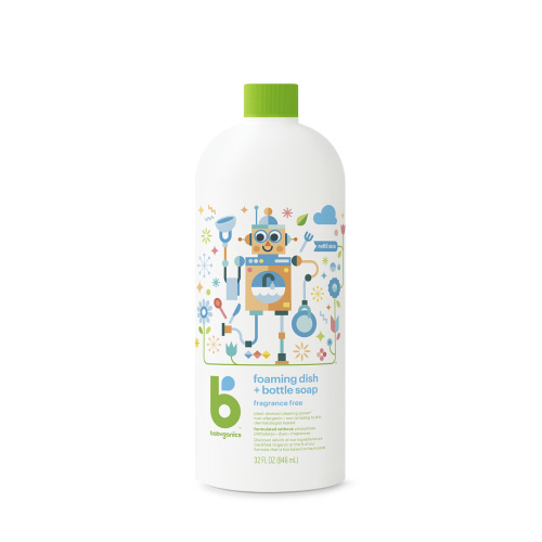 foaming dish + bottle soap refill, fragrance free