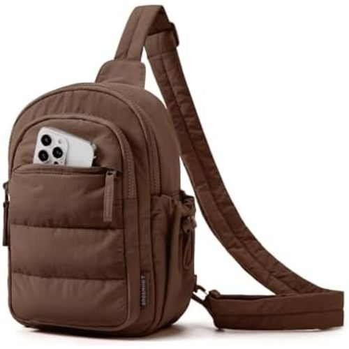 BAGSMART Small Sling Bag for Women, Puffer Crossbody Bag Hobo Handbag