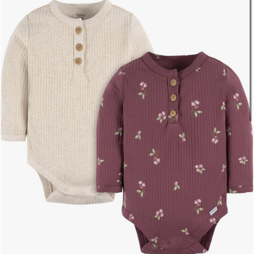 Gerber Baby Boys & Baby Girls 2-Pack Bodysuits