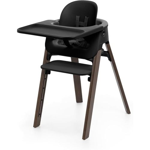 Stokke Steps High Chair for Babies & Children, Black/Warm Brown