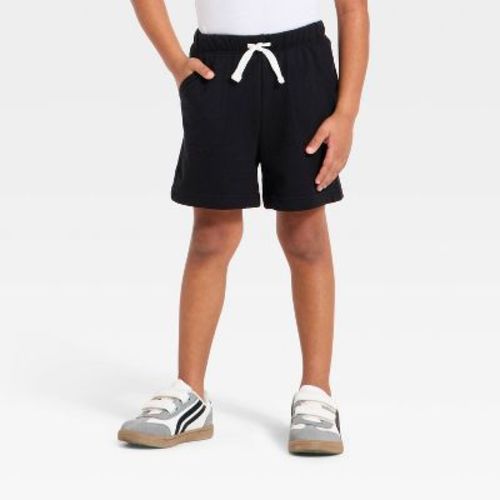 Toddler Boys' Pull-On Knit Shorts - Cat & Jack™ Black 18M