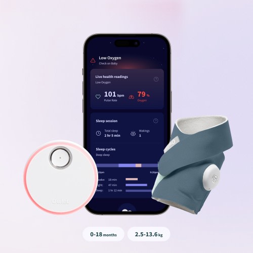 Owlet Dream Sock Monitor Bedtime Blue