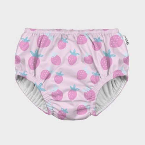 Green Sprouts Baby Eco Pull-up Reusable Swim Diaper Sweet Strawberries - Pink 6M