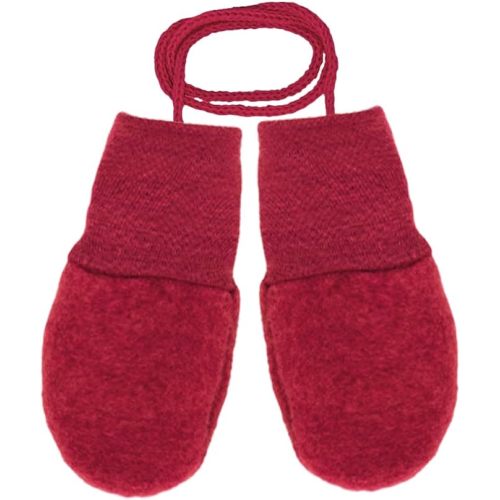 Ecoable Baby Thumbless Mittens: Organic Merino Wool Snow Gloves with String