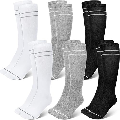Yaomiao 6 Pairs Maternity Compression Socks 20-30 mmHg Circulation Support Socks Compression Stockings for Women Pregnancy