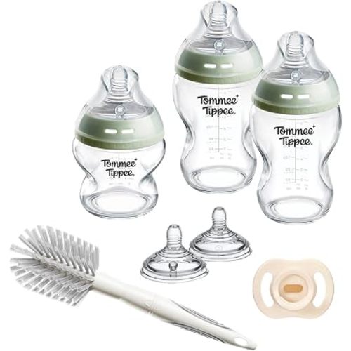 Tommee Tippee Natural Start Glass Newborn Bottle and Soother 7-Piece Set