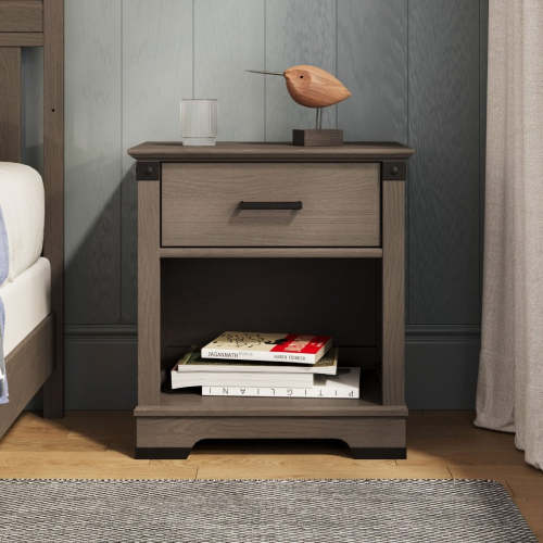 Redmond Nightstand, Dapper Gray | Kids Nightstands | Child Craft