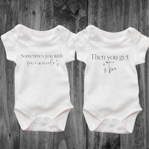 Twin baby gift , baby twin gift clothing set, twin baby bodysuits, newborn twins, gift shower gifts, white vests