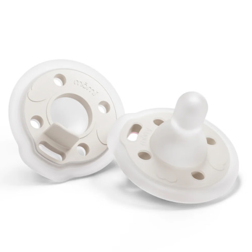 mōmi babypace pacifier 2-set - pearl