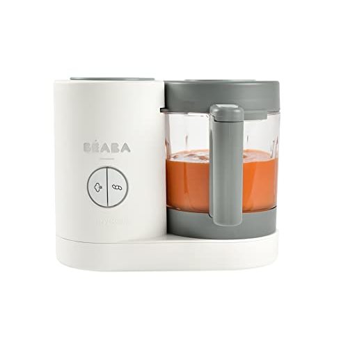 BEABA Babycook Neo Baby Food Maker | Non-Toxic Glass & Stainless Steel | Trusted by Celebrity Moms | Sustainable Baby Food Processor | Global Leader| 34 Servings in 20 Mins