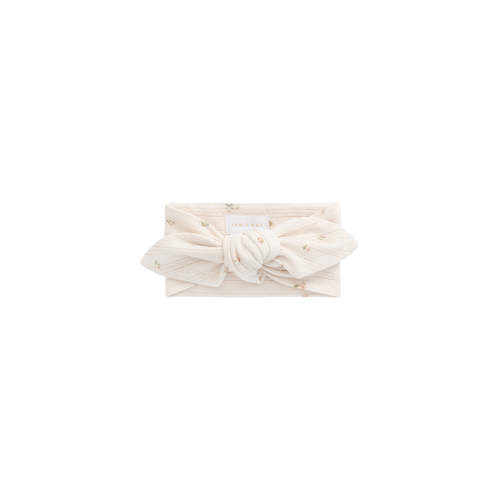Organic Cotton Pointelle Headband - Sweet Magnolia Simple – Jamie Kay USA