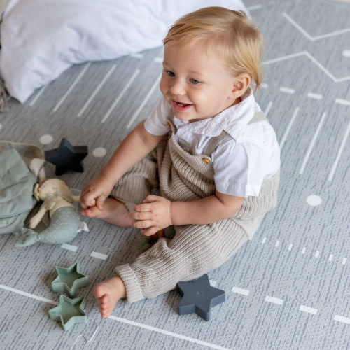Toddlekind Premium Foam Playmats Berber Collection - Storm, Standard