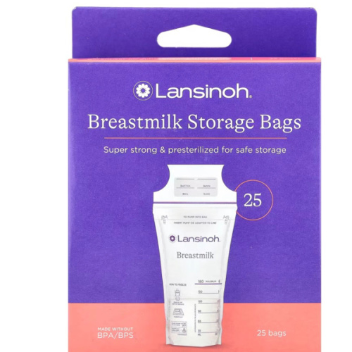 Breastmilk Storage Bags, 25 Pre-Sterilized Bags
