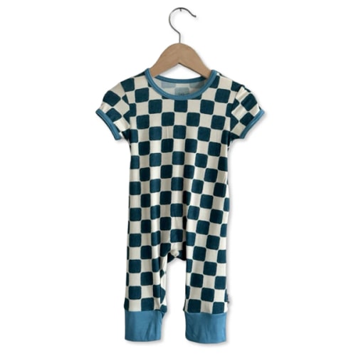 Checker Me Out Short Long Romper