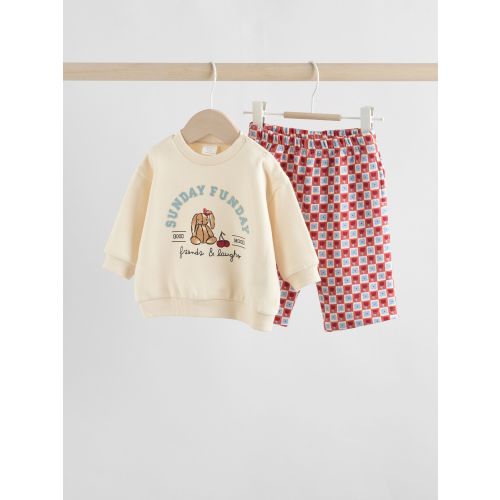 Ecru Baby Sweatshirt and Trousers Set  2 Piece (0mths-2yrs)