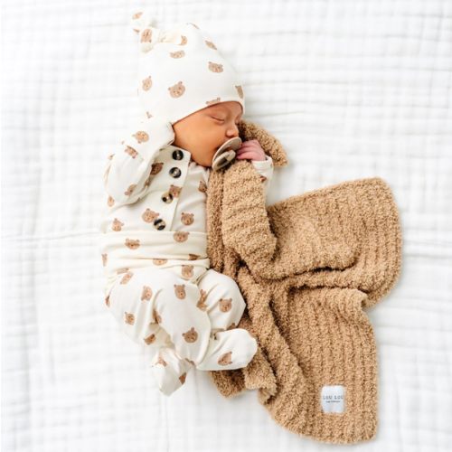 Teddy Newborn Hat Bundle (Top + Bottom)