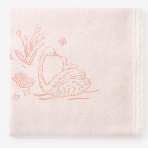 Swan Knit Blanket