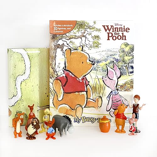 Disney Winnie the Pooh Classic My Busy Books - Storybook, 10 figurines, playmat Board book – Picture Book, May 24, 2022