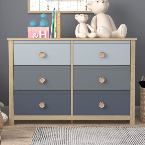 Wade Logan® Bustillo 46.1'' W kids 6 -Drawer Dresser & Reviews | Wayfair