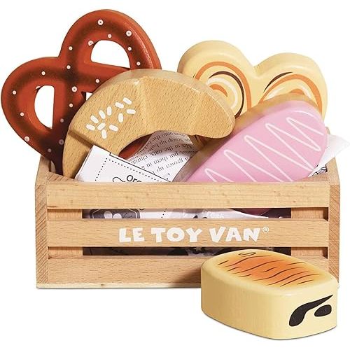 Le Toy Van - Wooden Honeybee Market Farm Eggs Half Dozen Crate | Perfect for Supermarket, Food Shop or Cafe Pretend Play | Great As A Gift (TV190)