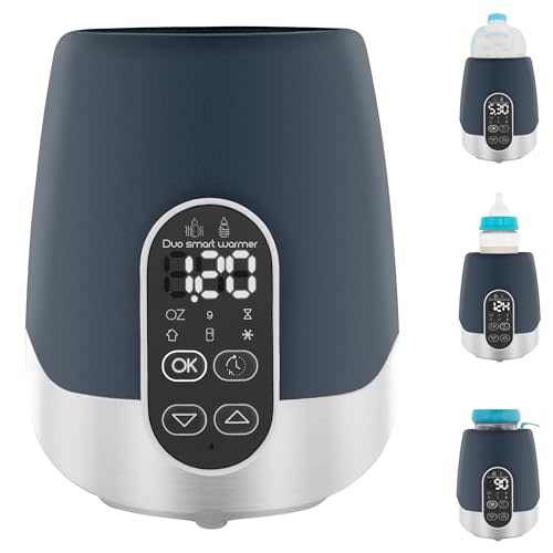 Babymoov Duo Smart Bottle Warmer - 2-in-1 Car and Home, Fast, Programmable, and Portable for Breastmilk or Baby Formula (Multi-Purpose and Universal)