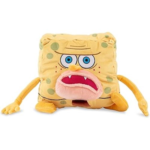 Nickelodeon Spongebob Squarepants Caveman Spongebob 10-Inch Collector Plush Toy, Large Soft Stuffed Animal