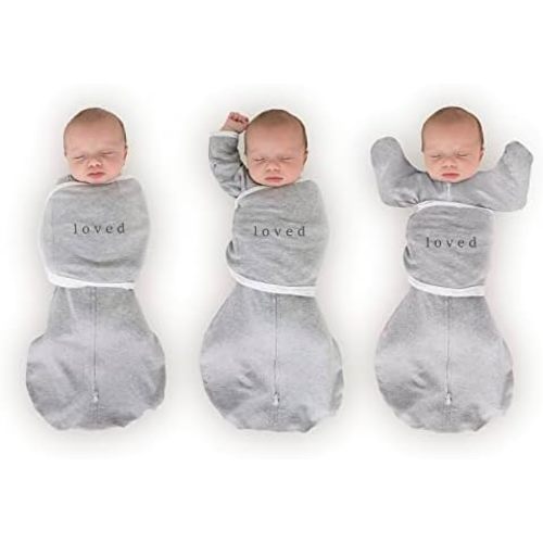 SwaddleDesigns 6-Way Omni Swaddle Sack Arms Up Swaddle for Newborn, More Options to Calm Startle Reflex, Improves Sleep
