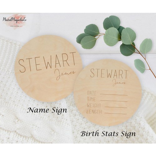 Personalized Birth Announcement Sign, Birth Stats Newborn Photo Prop, Custom Birth Sign, Newborn Name Stats Sign, Baby Hospital Photo Sign